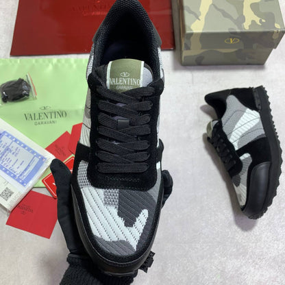 Valentino Garavani Rockrunner Black Camouflage Sneaker Men's Reps UK Best Quality AAA Replica