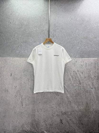 Off-White "Cloudy Arrow" Embroidered Skate T-Shirt in 2 Colors Reps Sale UK Best Quality AAA Replica