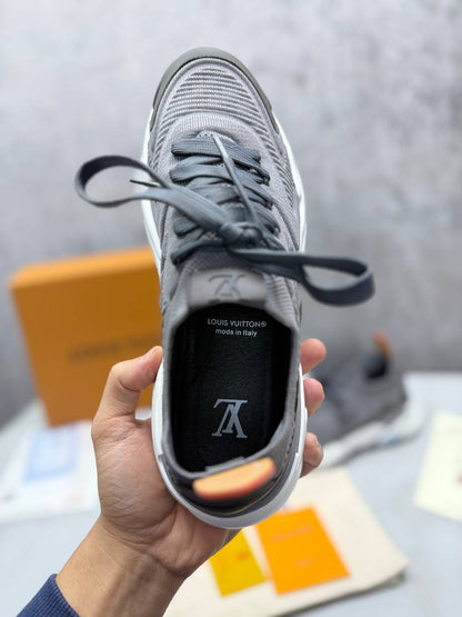 Louis Vuitton Tatic Knit Trainers in Luxury Grey "1AILJI" Trainers Men's Reps Sale UK Best Quality AAA Replica