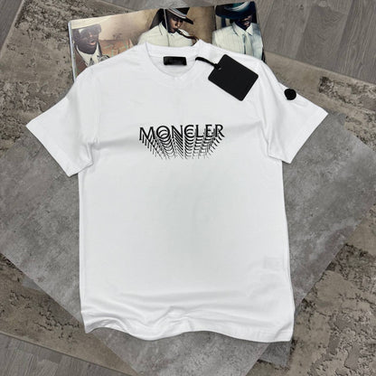 Moncler Optical Illusion Logo T-Shirt in Different Colour Men's Women's Reps Sale UK Best Quality Replica