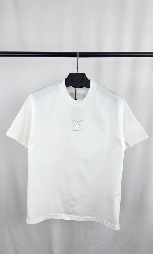 Louis Vuitton Embossed LV T-Shirt Men's Women's in 2 Colors Reps UK Best Quality Sale AAA Replica