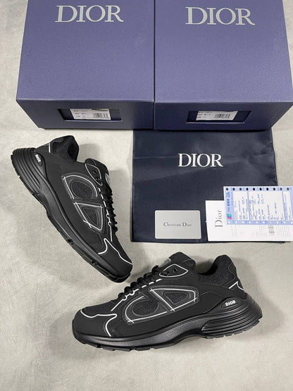 Dior B30 Triple Black Men's Sneakers Reps UK Best Quality AAA Replica