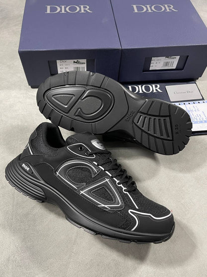 Dior B30 Triple Black Men's Sneakers Reps UK Best Quality AAA Replica