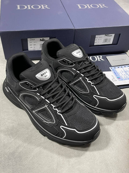 Dior B30 Triple Black Men's Sneakers Reps UK Best Quality AAA Replica