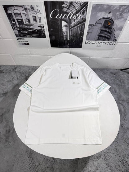 Givenchy Classic Embroidered Logo Crewneck Flower Sleeve Men's Women's T-Shirts in Different Colors Reps UK Best Quality AAA Replica
