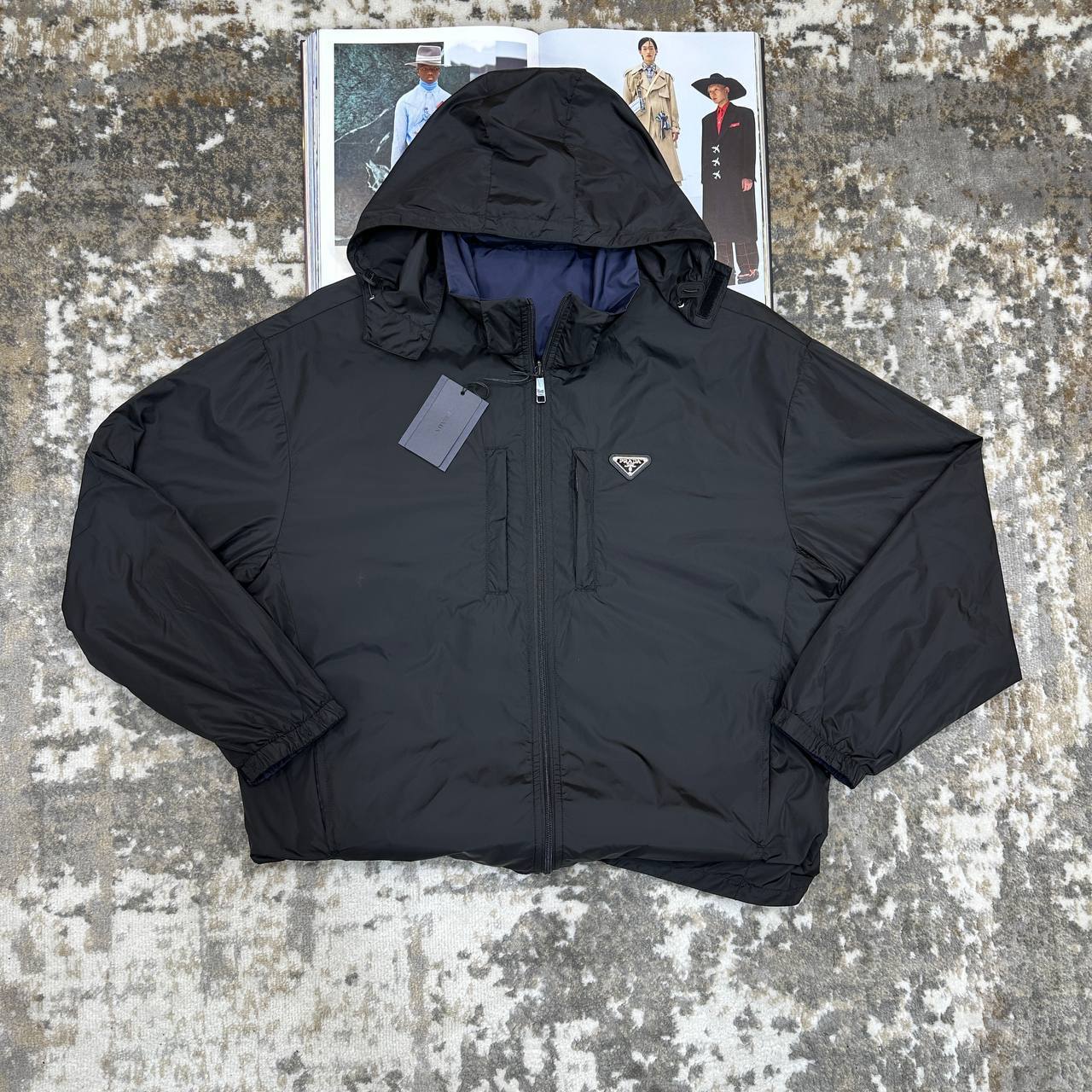 Prada Re-Nylon Puffer Jacket Men's Women's in 2 Colors Reps Sale UK Best Quality AAA Replica