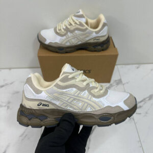 Asics Gel-NYC Cream Mocha 1203A383-103 women's AAA replica trainers UK — designer reps sale