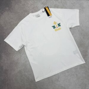 Rhude Tobacco Logo Print t-shirt AAA replica UK - men's women's 2 colours designer reps sale