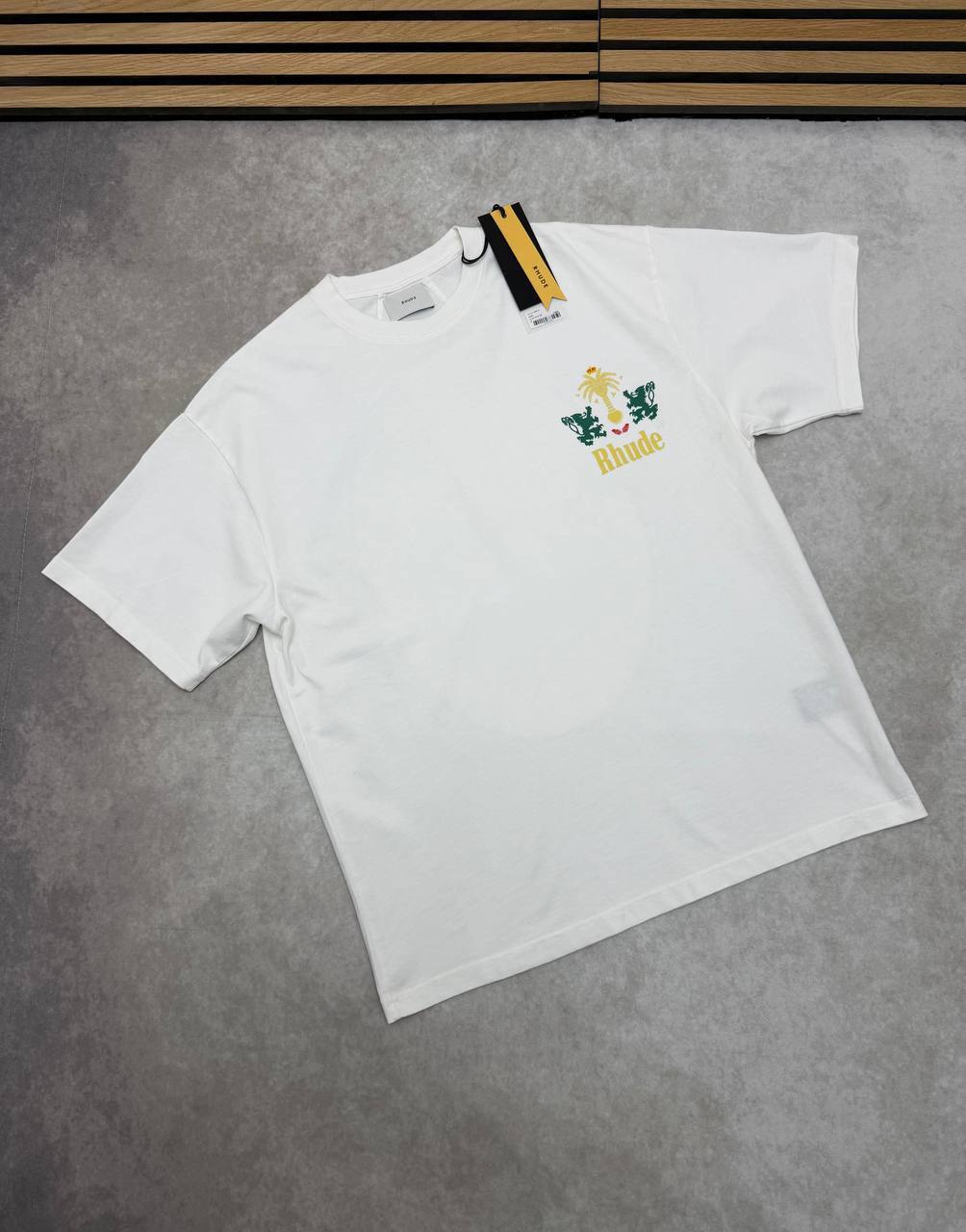 photo 5773619318363983246 y Rhude Tobacco Logo Print t-shirt AAA replica UK - men's women's 2 colours designer reps sale