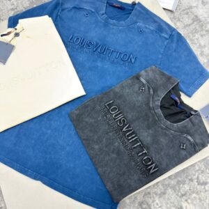 Louis Vuitton Washed Ribbed Cotton t-shirt AAA replica UK - men's women's different colours reps sale