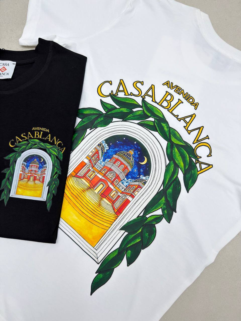 photo 5773619318363983333 y Casablanca Avenida Graphic t-shirt AAA replica UK - men's women's 2 colours designer reps sale