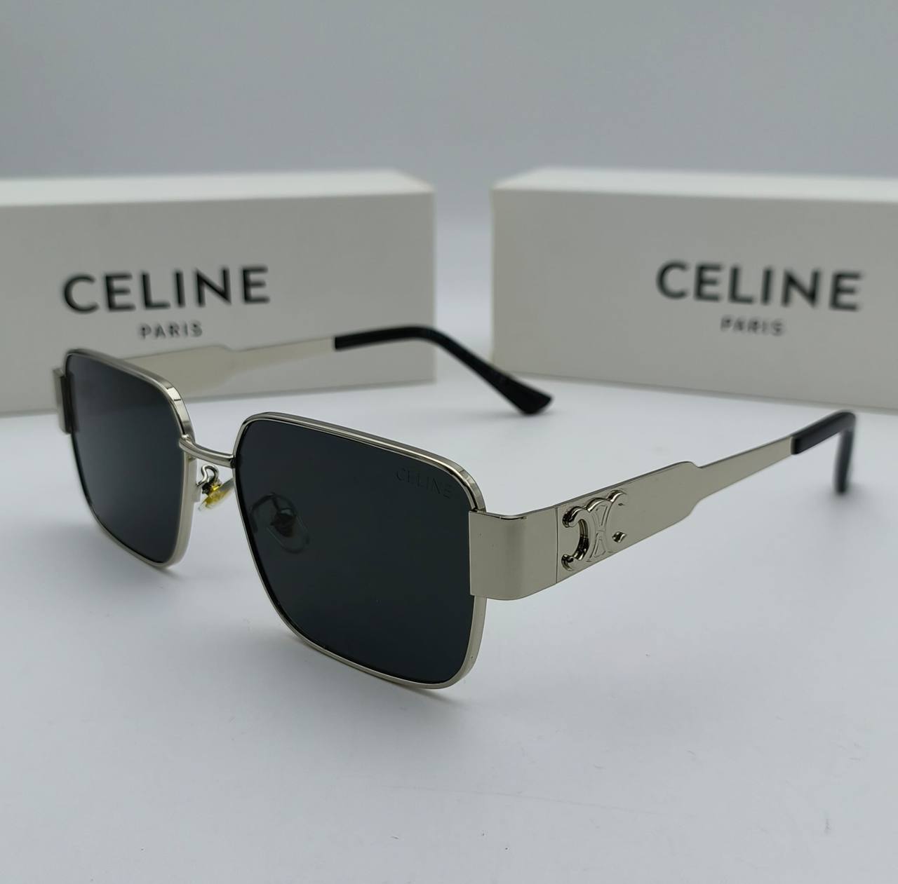 photo 5775900942430572408 y Celine Triomphe 01 Rectangular Silver Frame sunglasses AAA replica UK - men's women's designer reps sale