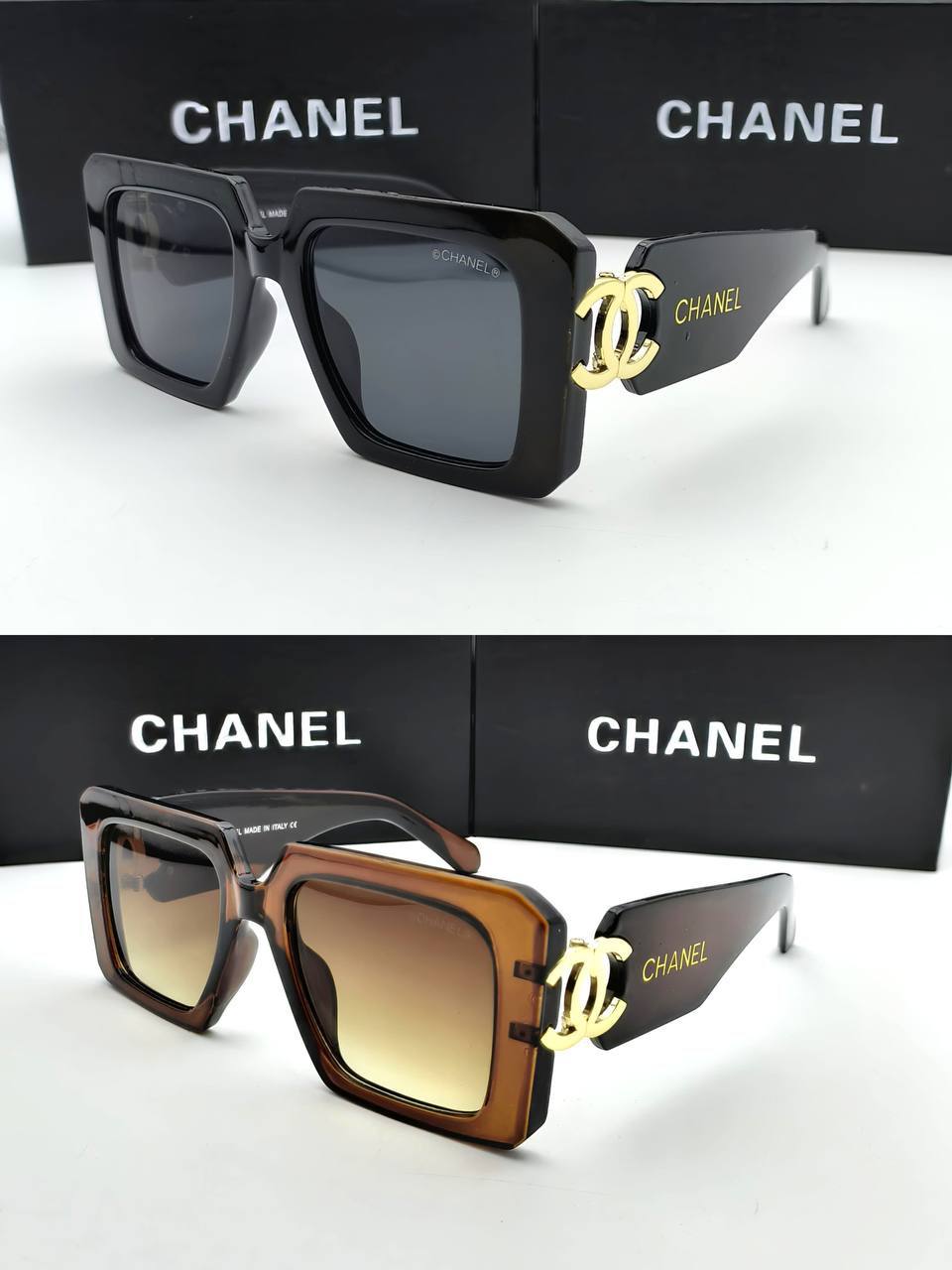 photo 5775900942430572425 y Chanel CC Oversized Square sunglasses AAA replica UK - men's women's 2 colours designer reps sale