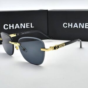 Chanel Rimless Rectangular Black sunglasses AAA replica UK - men's women's designer reps sale