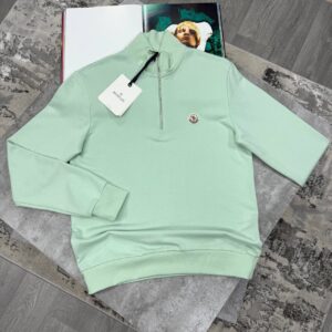 Moncler Logo Patch Half-Zip jumper AAA replica UK - men's women's different colours designer reps sale