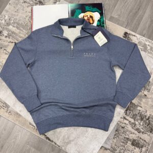 Prada Logo Printed Half-Zip jumper AAA replica UK - men's women's different colours designer reps sale