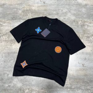 Louis Vuitton Monogram Flowers Patch t-shirt AAA replica UK - men's women's 2 colours designer reps sale