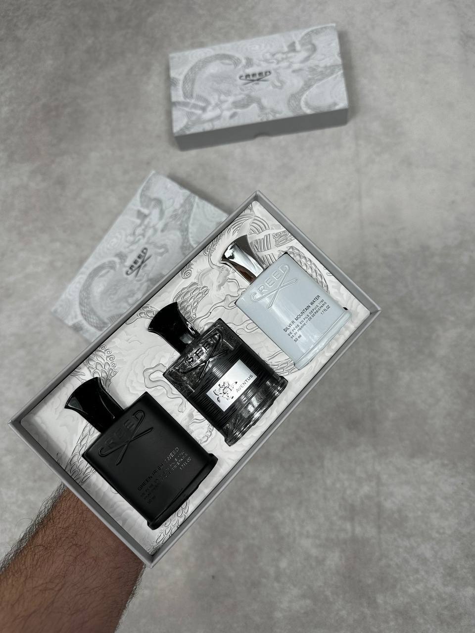 photo 5780798442098592761 y Creed 3 Piece perfume gift set AAA replica UK - men's designer reps sale