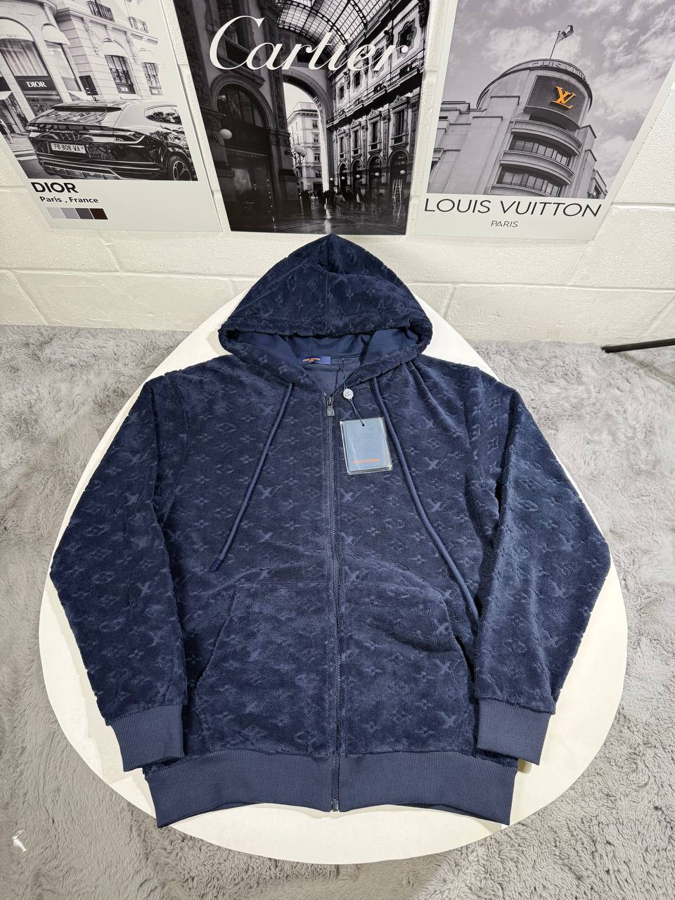 photo 5780798442098592806 y Louis Vuitton Monogram French Terry Zip-Through hoodie AAA replica UK - men's women's 2 colours reps