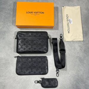 Louis Vuitton Trio Messenger bag Monogram Eclipse black AAA replica UK - men's designer reps sale