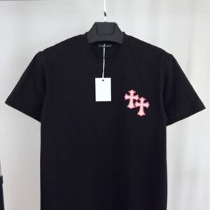 Chrome Hearts Horseshoe and Cross logo t-shirt AAA replica UK - men's women's 2 colours designer reps