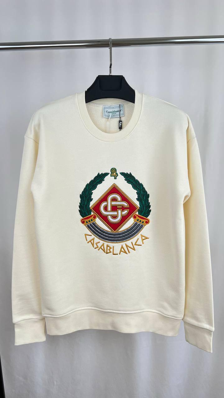 photo 5782763058924031298 y Casablanca Casa Crest-Embroidered jumper AAA replica UK - men's women's different colours designer reps