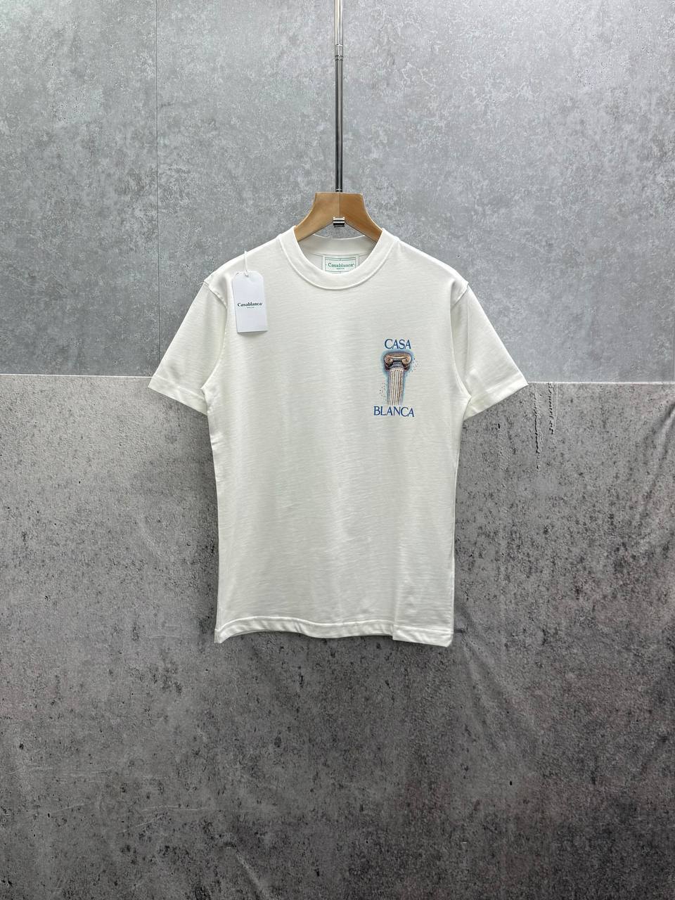 photo 5782763058924031389 y Casablanca La Colonne Printed t-shirt AAA replica UK - men's women's 2 colours designer reps sale