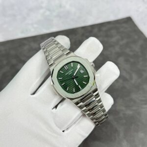 Patek Philippe Nautilus Self-Winding Olive Green AAA replica watch UK - men's Patek reps sale