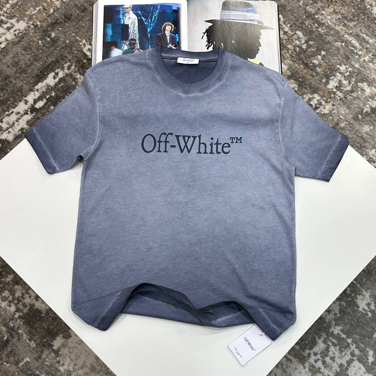 photo 5782763058924031513 y Off-White Laundry Skate Degrade t-shirt AAA replica UK - men's women's 2 colours designer reps sale