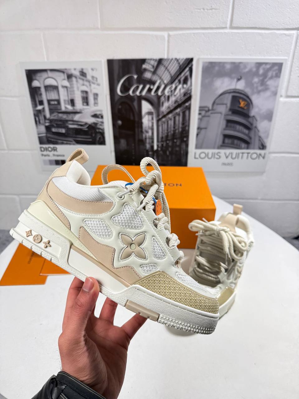 photo 5782763058924031612 y Louis Vuitton LV Skate Beige White men's AAA replica sneakers UK - designer reps sale