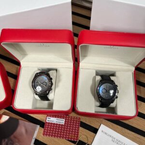 Omega Speedmaster Dark Side of the Moon textile strap black AAA replica watch UK - men's designer reps