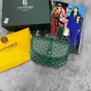 Goyard Belvedere PM Monogram Messenger bag green AAA replica UK - women's designer reps sale