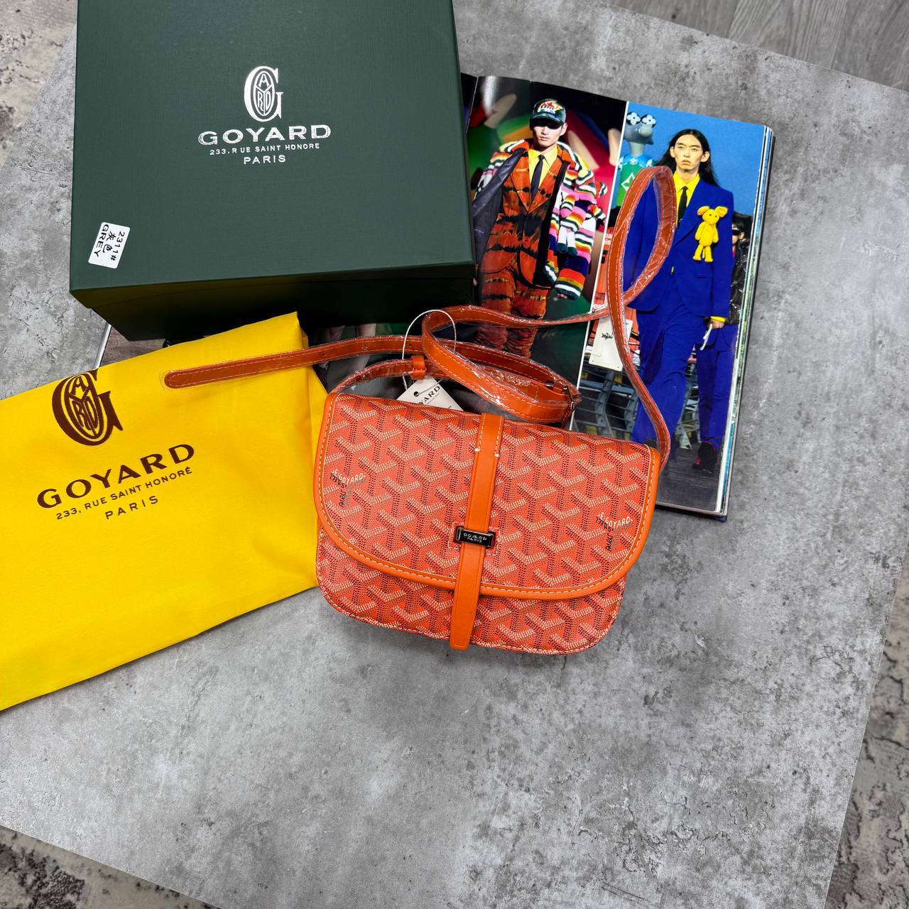 photo 5791993209931107506 y Goyard Belvedere PM Monogram Messenger bag orange AAA replica UK - women's designer reps sale
