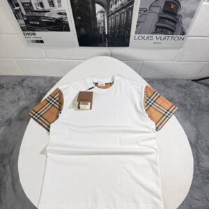 Burberry Vintage Check Sleeve t-shirt AAA replica UK - men's women's 2 colours designer reps sale