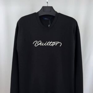 Louis Vuitton embroidered signature crewneck jumper AAA replica UK — men's women's 2 colours designer reps