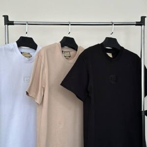 Gucci Interlocking G logo-embroidered t-shirt AAA replica UK — men's women's different colours designer reps