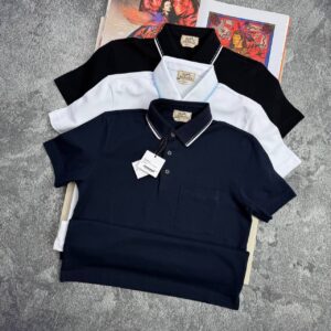 Hermès Piqures Sellier short-sleeve polo shirt men's AAA replica UK — different colours designer reps sale