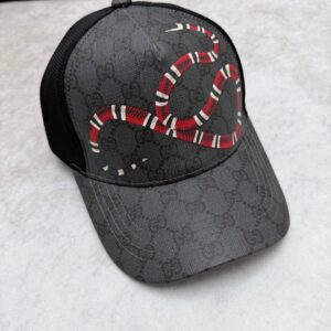 Gucci Kingsnake Print GG Supreme cap men's AAA replica UK — designer reps sale