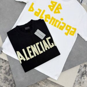 Balenciaga Tape Type vintage effect t-shirt AAA replica UK — men's women's 2 colours designer reps sale