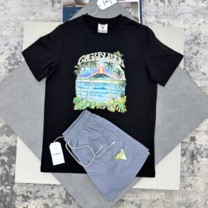Casablanca Volcano printed t-shirt shorts set men's AAA replica UK — different colours designer reps sale