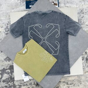 Off-White abstract logo outline t-shirt AAA replica UK — men's women's 2 colours designer reps sale