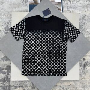 Louis Vuitton all-over monogram gradient cotton t-shirt AAA replica UK — men's women's 2 colours reps sale