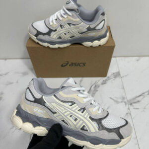 Asics Gel-NYC Cream Oyster Grey 1201A789-103 women's AAA replica trainers UK — designer reps sale