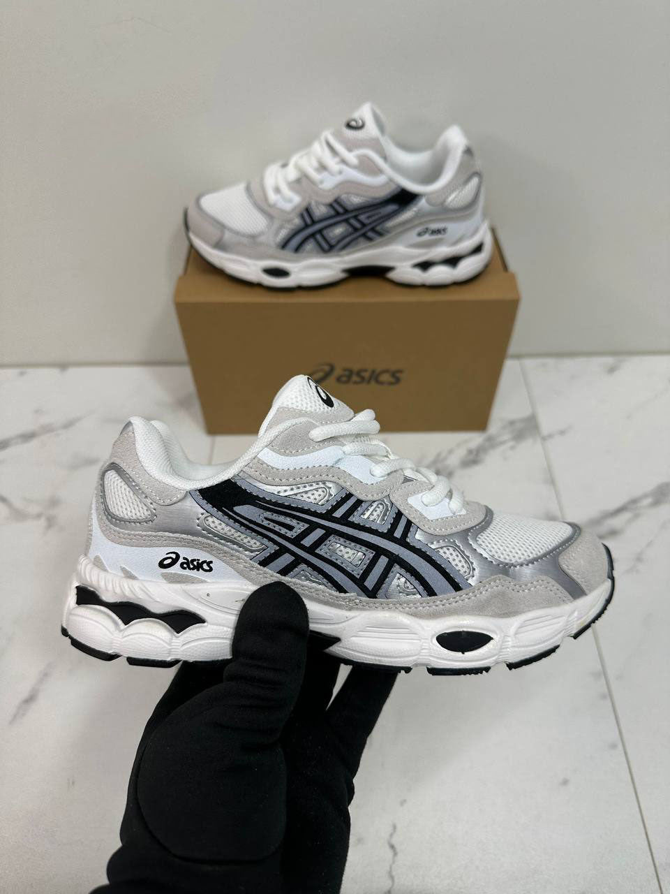 photo 5794245009744793137 y Asics Gel-NYC White Midnight 1203A383-118 women's AAA replica trainers UK — designer reps sale