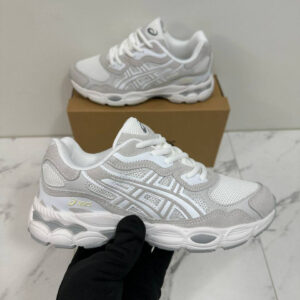 Asics Gel-NYC White Carrier Grey 1203A816-101 women's AAA replica trainers UK — designer reps sale