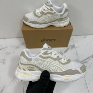 Asics Gel-NYC Cream Oatmeal 1201A789-106 women's AAA replica trainers UK — designer reps sale