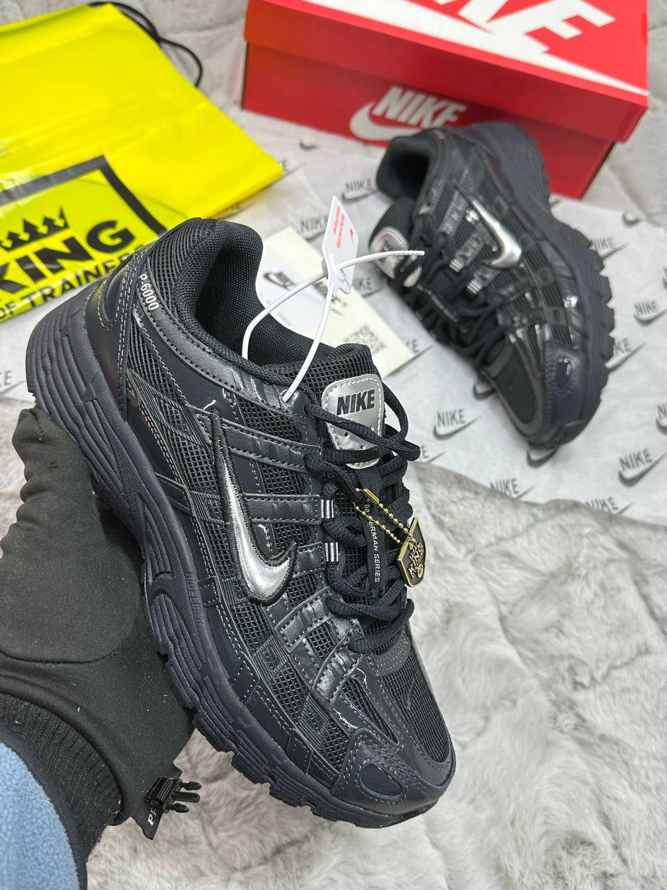 photo 5794245009744793159 y Nike P-6000 Black Metallic Silver HF0015-002 men's AAA replica trainers UK — designer reps sale