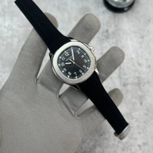 Patek Philippe Aquanaut 5167A-001 black dial black strap AAA replica watch UK - men's designer reps