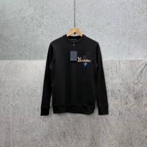 Louis Vuitton Splash Pattern Graphic crewneck jumper AAA replica UK - men's women's 2 colours reps