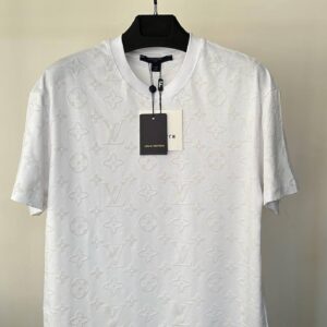 Louis Vuitton Embossed Cotton Jersey Logo t-shirt AAA replica UK - men's women's 2 colours reps sale